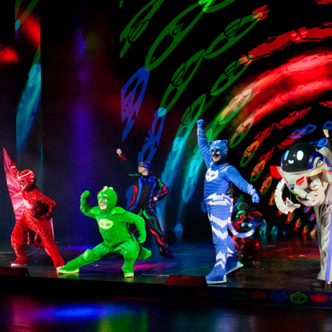The PJ Masks Performing On Stage